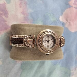 Brighton Silver and Brown Women's Watch